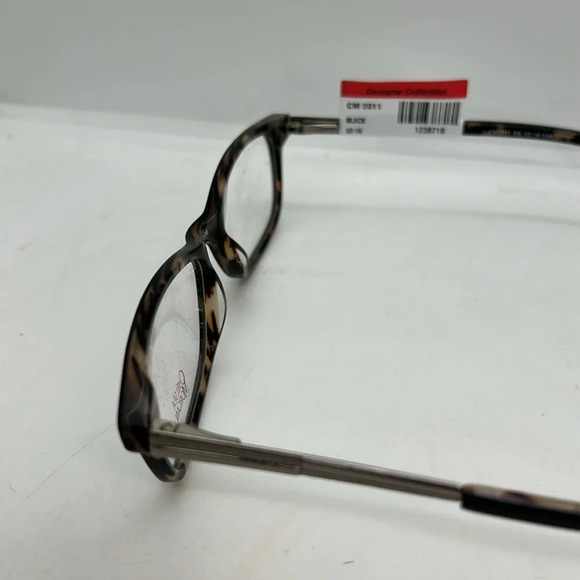 Chelsea Morgan CM2011BK Eyeglasses Frames Black Gold Tortoise NWT main image 4